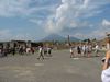 Das Forum von Pompeji mit Blick auf den Vesuv